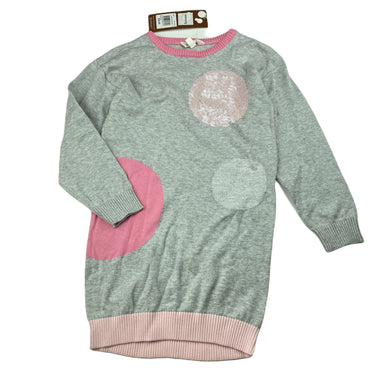 Girls Milkshake, knitted cotton long sleeve dress, NEW, size 5, L: 58cm
