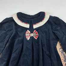 Load image into Gallery viewer, Girls Banksia Rose, CHERUBS vintage corduroy cotton dress, NEW, size 2, L: 46cm