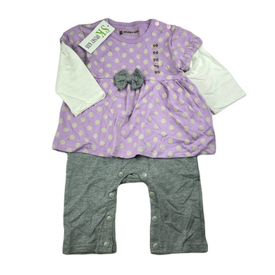Girls SPUNKY KIDS, cotton all-in-one romper, NEW, size 2,  