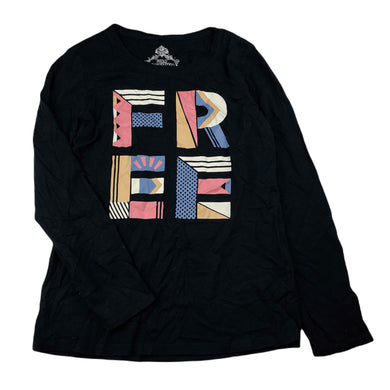 Girls Miss Understood, black cotton long sleeve t-shirt / top, EUC, size 12,  