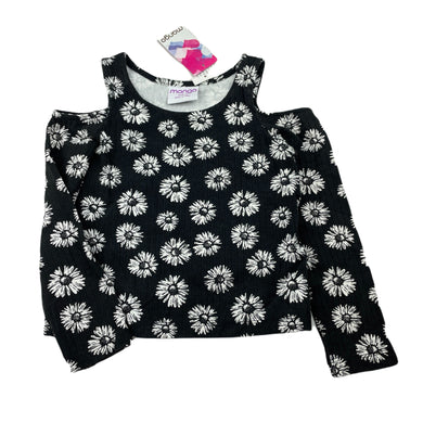 Girls Mango, floral open-shoulder long sleeve top, NEW, size 10,  