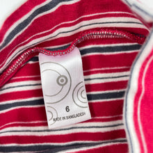 Load image into Gallery viewer, Girls Target, striped stretchy long sleeve top, EUC, size 6,  