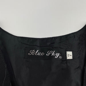 Boys Blue Sky, silk blend formal waistcoat / vest, EUC, size 7,  