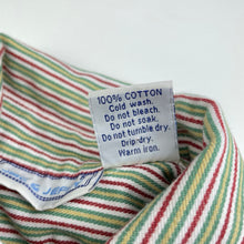 Load image into Gallery viewer, Boys Jac &amp; Jeffy, vintage striped cotton long sleeve shirt, EUC, size 5,  