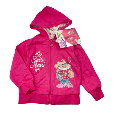 Girls DIsney, Seven Dwarves zip hoodie sweater, NEW, size 1-2,  