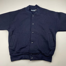 Load image into Gallery viewer, unisex Condor, navy fleece lined school jacket / sweater, EUC, size 6,  
