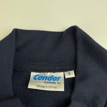 Load image into Gallery viewer, unisex Condor, navy fleece lined school jacket / sweater, EUC, size 6,  