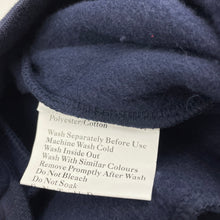 Load image into Gallery viewer, unisex Condor, navy fleece lined school jacket / sweater, EUC, size 6,  