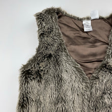 Load image into Gallery viewer, Girls Miss Understood, faux fur vest / jacket, single hook fasten, FUC, size 10,  