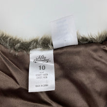 Load image into Gallery viewer, Girls Miss Understood, faux fur vest / jacket, single hook fasten, FUC, size 10,  