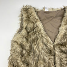 Load image into Gallery viewer, Girls Miss Understood, faux fur vest / jacket, single hook fasten, EUC, size 14,  