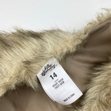 Load image into Gallery viewer, Girls Miss Understood, faux fur vest / jacket, single hook fasten, EUC, size 14,  