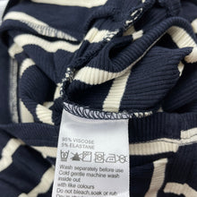 Load image into Gallery viewer, Girls Eve Girl, navy stripe stretchy twist front top, NEW, size 12,  