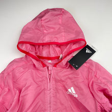 Load image into Gallery viewer, Girls Adidas, lightweight packable windbreaker jacket, NEW, size 6,  
