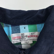 Load image into Gallery viewer, Boys BOB DOG, lined navy corduroy cotton lightweight jacket, GUC, size 3,  