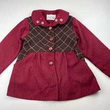 Load image into Gallery viewer, Girls CASCADE CLASSICS, lightweight jacket / coat, no size, armpit to armpit: 31.5cm, shoulder to cuff: 36cm, EUC, size 5,  