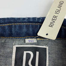Load image into Gallery viewer, Girls RIVER ISLAND, embellished distressed denim vest/jacket, NEW, size 12,  