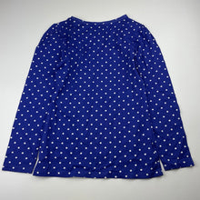Load image into Gallery viewer, Girls Miss Understood, blue &amp; white spot cotton long sleeve top, EUC, size 10,  