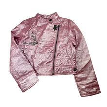 Load image into Gallery viewer, Girls George, Tinker Bell embroidered lightweight jacket, discolouration left sleeve, FUC, size 5-6,  