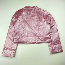 Load image into Gallery viewer, Girls George, Tinker Bell embroidered lightweight jacket, discolouration left sleeve, FUC, size 5-6,  