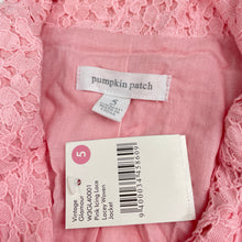 Load image into Gallery viewer, Girls Pumpkin Patch, vintage glamour cotton lined lace jacket, NEW, size 5,  