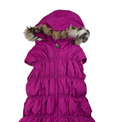 Girls Little Lady, hooded puffer vest / sleeveless jacket, EUC, size 6,  