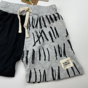 Boys Milk & Masuki, organic cotton matchstick shorts, elasticated, NEW, size 3,  
