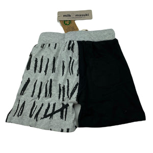 Boys Milk & Masuki, organic cotton matchstick shorts, elasticated, NEW, size 3,  