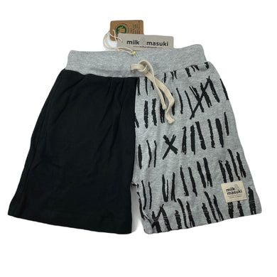 Boys Milk & Masuki, organic cotton matchstick shorts, elasticated, NEW, size 6,  
