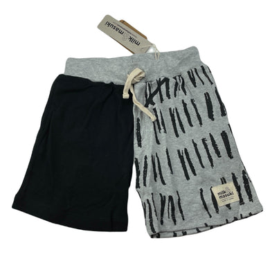 Boys Milk & Masuki, organic cotton matchstick shorts, elasticated, NEW, size 5,  