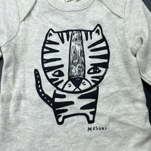 Load image into Gallery viewer, unisex Milk &amp; Masuki, organic cotton long sleeve top, tiger, NEW, size 000,  