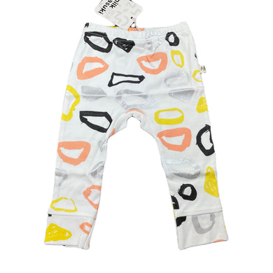 Girls Milk & Masuki, organic cotton leggings / bottoms, elasticated, NEW, size 0,  