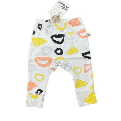 Girls Milk & Masuki, organic cotton leggings / bottoms, elasticated, NEW, size 000,  