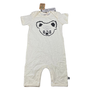 unisex Milk & Masuki, organic cotton blend romper, koala, NEW, size 1,  