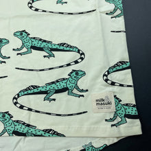 Load image into Gallery viewer, Boys Milk &amp; Masuki, organic cotton blend t-shirt / top, iguanas, NEW, size 6,  