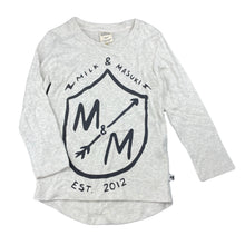 Load image into Gallery viewer, Boys Milk &amp; Masuki, soft feel organic cotton long sleeve top, NEW, size 5,  