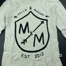 Load image into Gallery viewer, Boys Milk &amp; Masuki, soft feel organic cotton long sleeve top, NEW, size 6,  