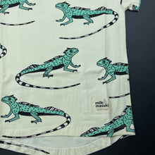 Load image into Gallery viewer, Boys Milk &amp; Masuki, organic cotton blend t-shirt / top, iguanas, NEW, size 2,  