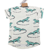 Load image into Gallery viewer, Boys Milk &amp; Masuki, organic cotton blend t-shirt / top, iguanas, NEW, size 2,  