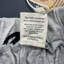 Load image into Gallery viewer, Girls Milk &amp; Masuki, organic cotton blend skirt, hashtage meterage, elasticated, NEW, size 4,  