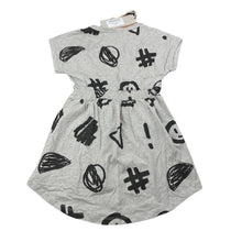 Load image into Gallery viewer, Girls Milk &amp; Masuki, organic cotton blend elastic waist dress, NEW, size 3, L: 48cm at front