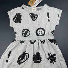 Load image into Gallery viewer, Girls Milk &amp; Masuki, organic cotton blend elastic waist dress, NEW, size 4, L: 52cm at front
