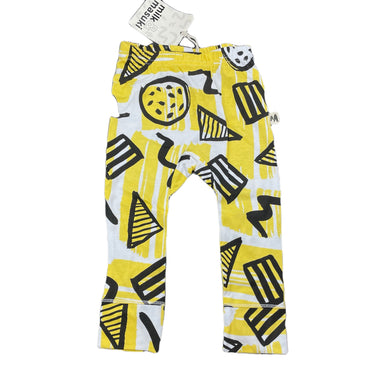 unisex Milk & Masuki, organic cotton leggings / bottoms, elasticated, NEW, size 0,  
