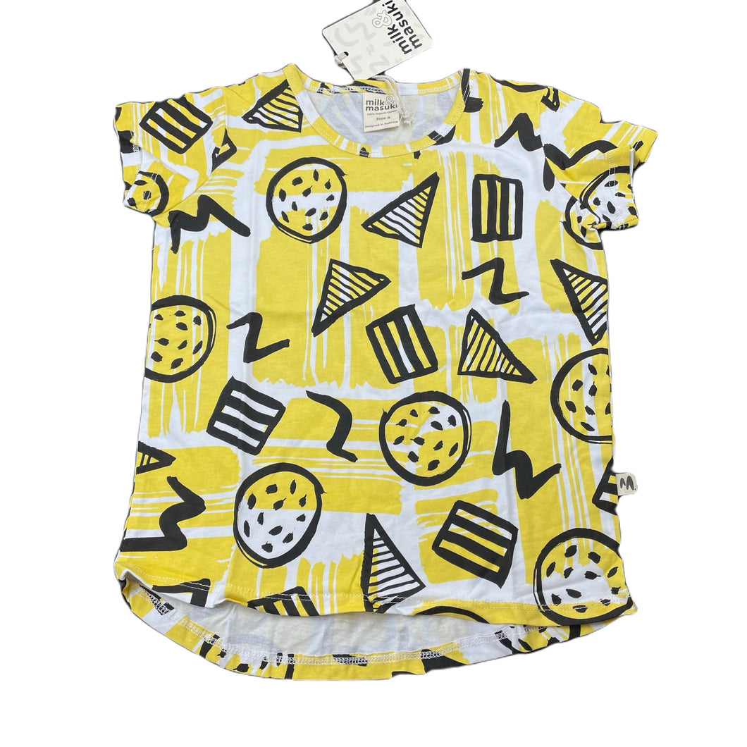 unisex Milk & Masuki, organic cotton t-shirt/top, NEW, size 5,  