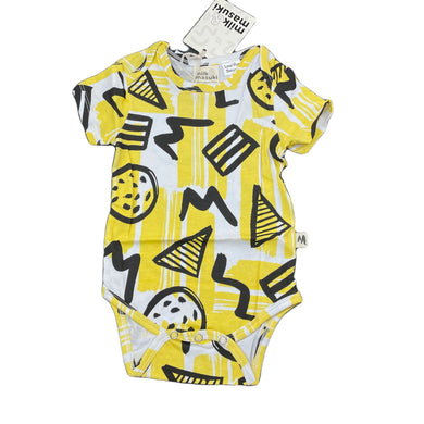 unisex Milk & Masuki, organic cotton bodysuit / romper, NEW, size 00,  
