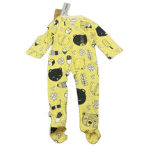 Load image into Gallery viewer, unisex Milk &amp; Masuki, organic cotton zip coverall / romper, bears picnic, NEW, size 00,  