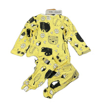 Load image into Gallery viewer, unisex Milk &amp; Masuki, organic cotton zip coverall / romper, bears picnic, NEW, size 1,  