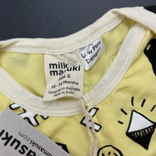 Load image into Gallery viewer, Girls Milk &amp; Masuki, organic cotton blend romper dress, bears picnic, NEW, size 2, L: 48cm
