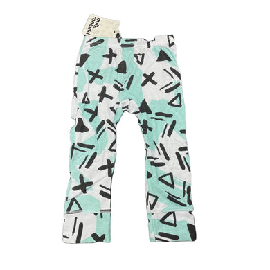 Girls Milk & Masuki, organic cotton cropped leggings, elasticated, NEW, size 2,  
