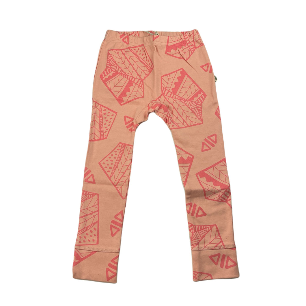 Girls Milk & Masuki, pink organic cotton leggings/bottoms, NEW, size 3,  